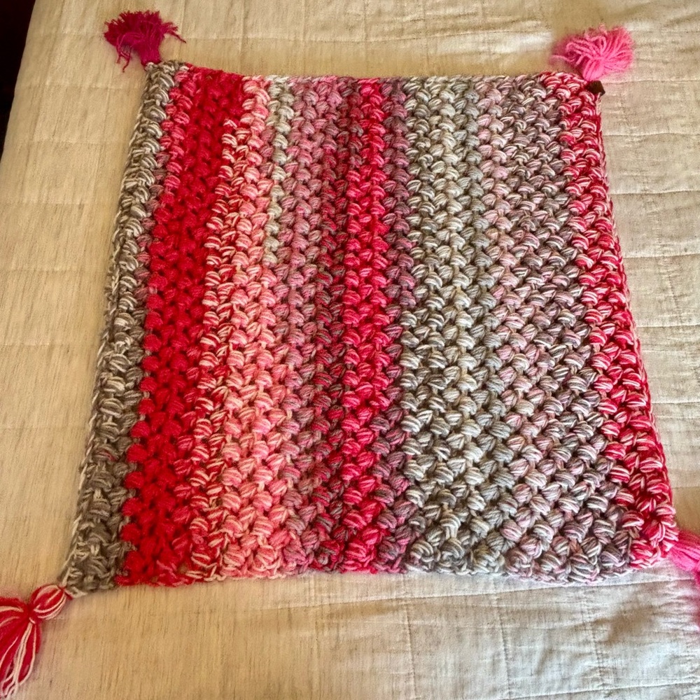 Handmade Multicolor Crochet Blanket/Play Mat